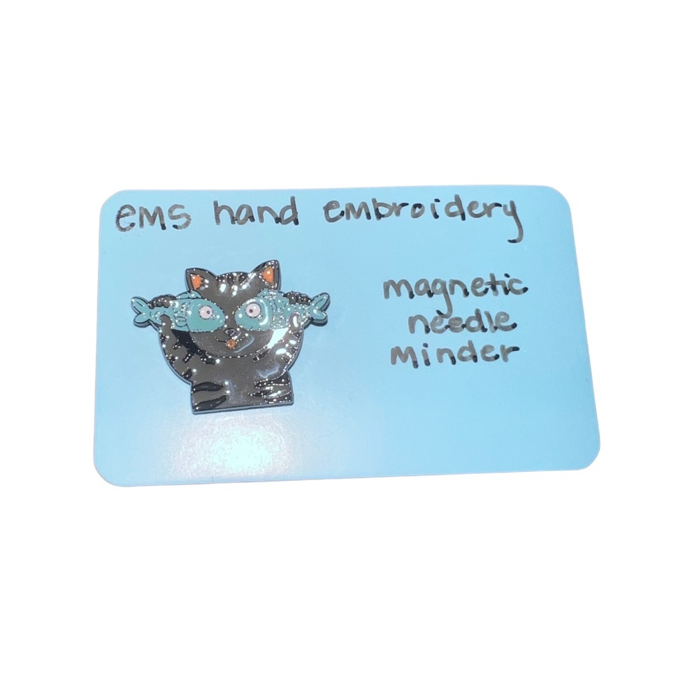 Cat Fish Magnetic Needle Minder Handmade